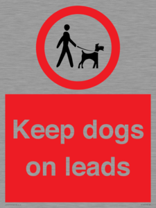 Keep dogs on leads